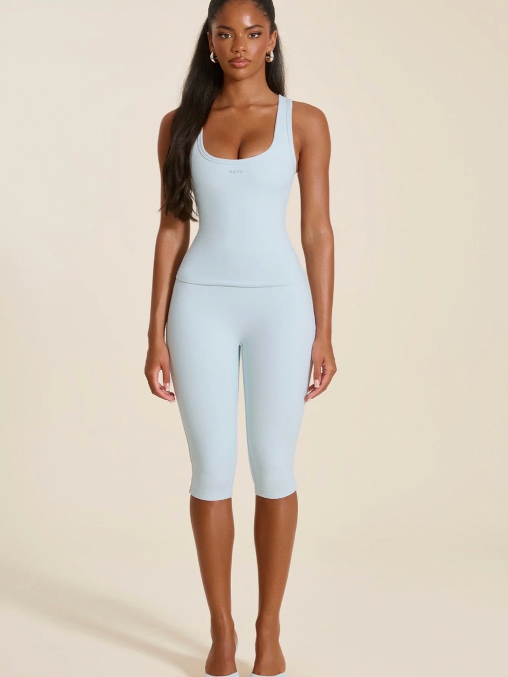 Mars the Label Capri & Vest set - baby blue size US 6